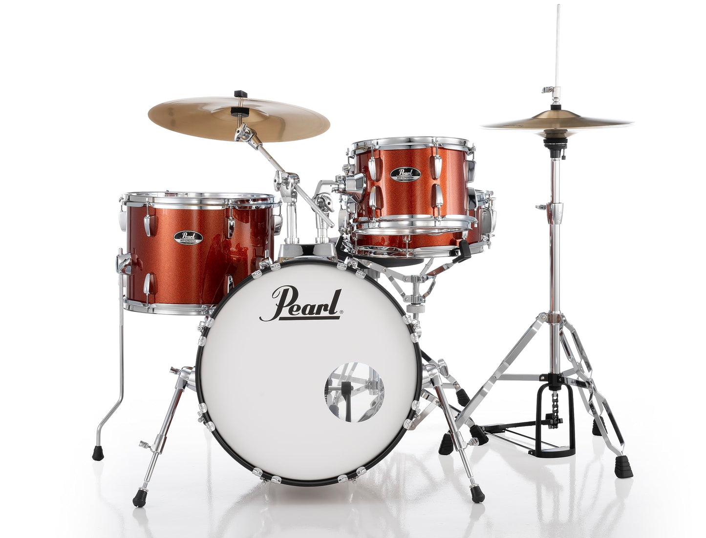 Pearl Roadshow Drum Set 5-Piece Complete Kit with Cymbals and Stands, Jet Black (RS525SC/C31)