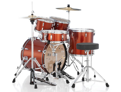 Pearl Roadshow Drum Set 5-Piece Complete Kit with Cymbals and Stands, Jet Black (RS525SC/C31)