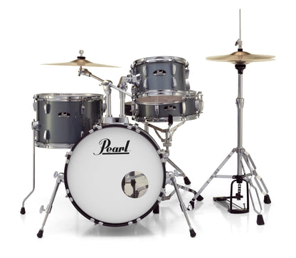 Pearl Roadshow Drum Set 5-Piece Complete Kit with Cymbals and Stands, Jet Black (RS525SC/C31)
