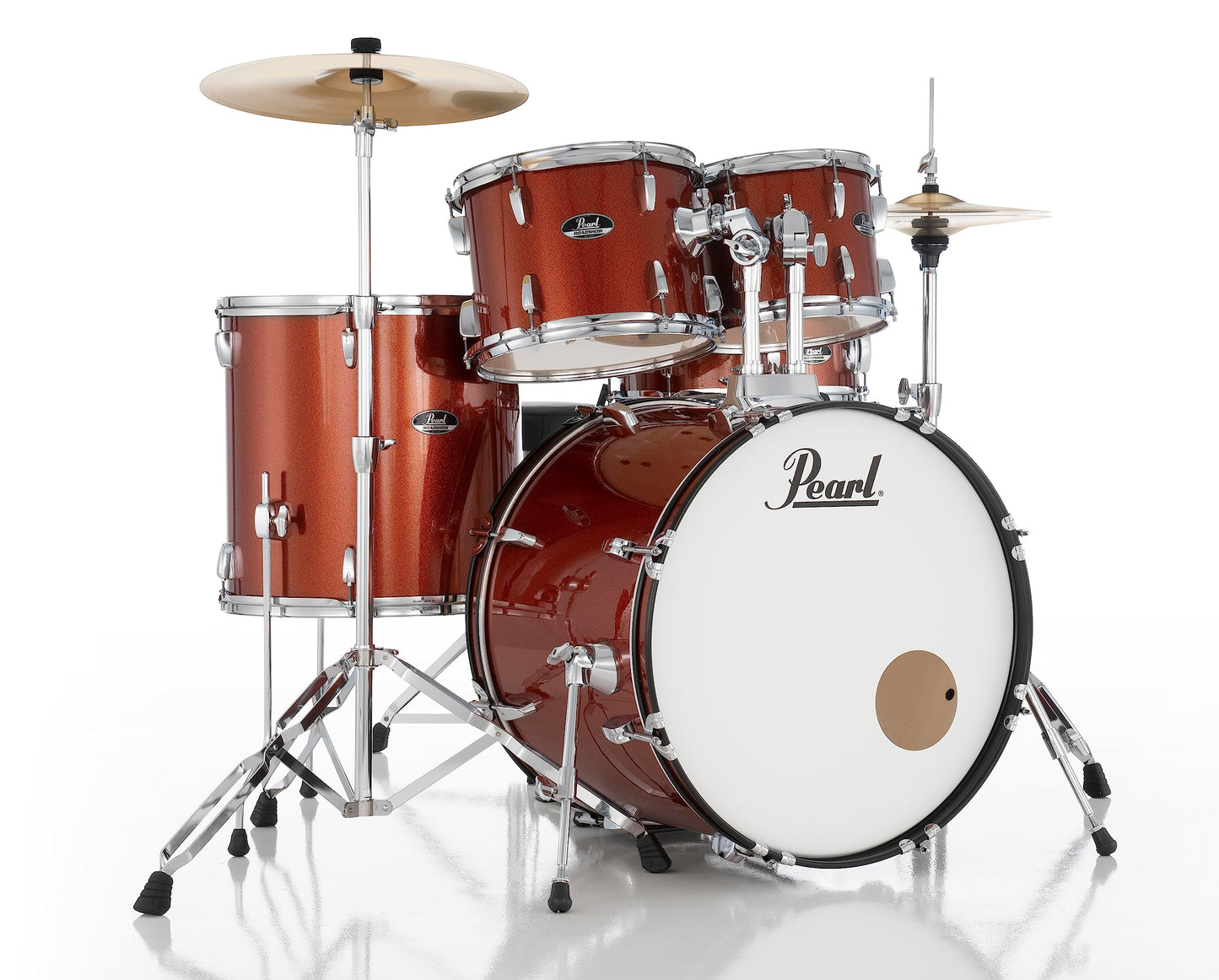 Pearl Roadshow Drum Set 5-Piece Complete Kit with Cymbals and Stands, Jet Black (RS525SC/C31)