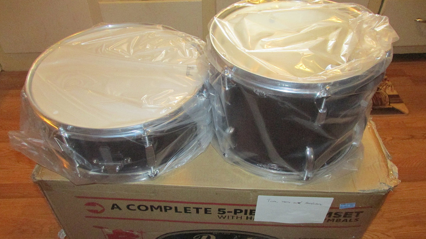 Pearl Roadshow Drum Set 5-Piece Complete Kit with Cymbals and Stands, Jet Black (RS525SC/C31)