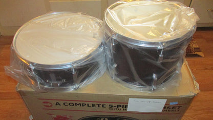 Pearl Roadshow Drum Set 5-Piece Complete Kit with Cymbals and Stands, Jet Black (RS525SC/C31)