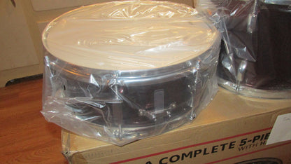 Pearl Roadshow Drum Set 5-Piece Complete Kit with Cymbals and Stands, Jet Black (RS525SC/C31)