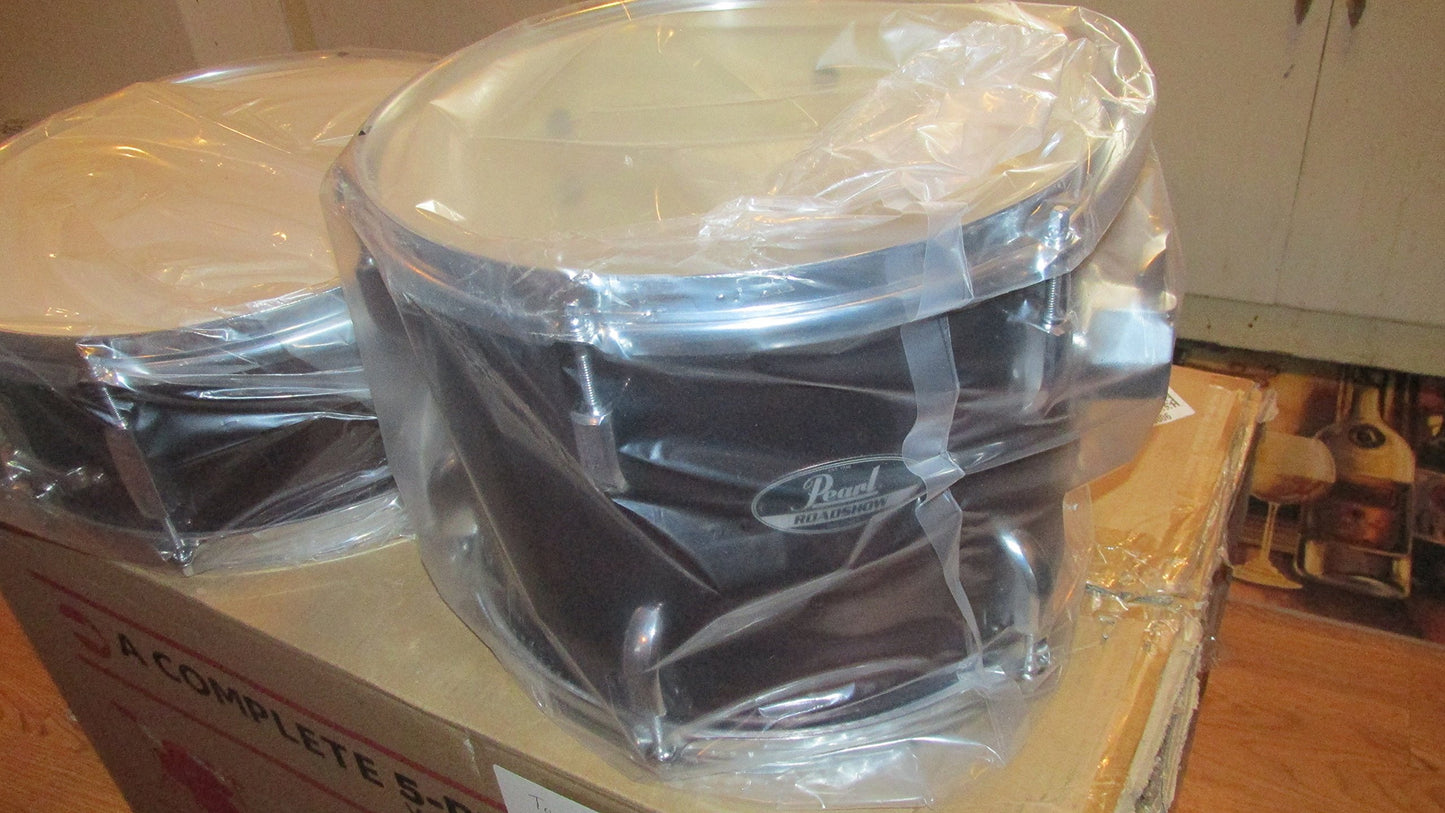 Pearl Roadshow Drum Set 5-Piece Complete Kit with Cymbals and Stands, Jet Black (RS525SC/C31)